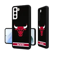 Chicago Bulls Personalized Stripe Galaxy Bump Case