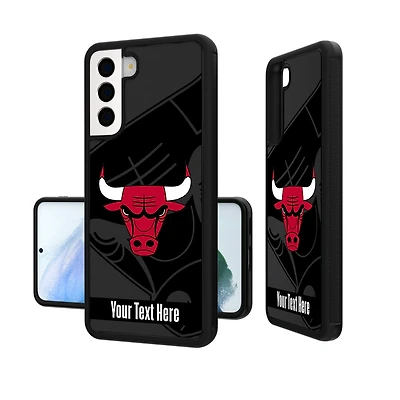 Chicago Bulls Personalized Tilt Design Galaxy Bump Case