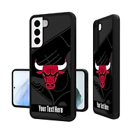 Chicago Bulls Personalized Tilt Design Galaxy Bump Case
