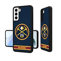 Denver Nuggets Personalized Stripe Galaxy Bump Case