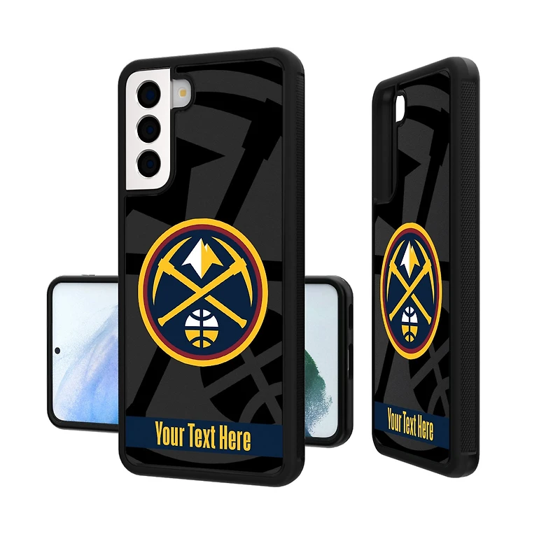 Denver Nuggets Personalized Tilt Design Galaxy Bump Case