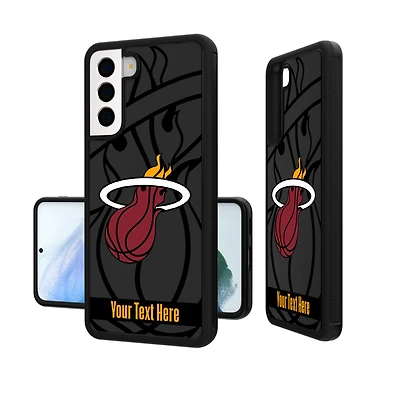 Miami Heat Personalized Tilt Design Galaxy Bump Case