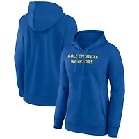 Women's Royal Golden State Warriors Wordmark Alt Pullover Hoodie