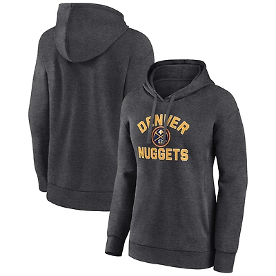 Women's Charcoal Denver Nuggets Overtime Pullover Hoodie