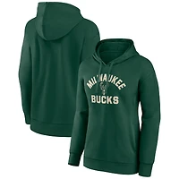 Women's Hunter Green Milwaukee Bucks Overtime Pullover Hoodie