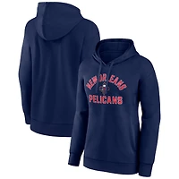Women's Navy New Orleans Pelicans Overtime Pullover Hoodie