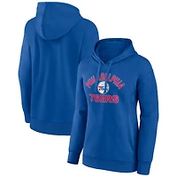 Women's Royal Philadelphia 76ers Overtime Pullover Hoodie