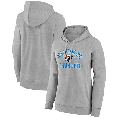 Women's Gray Oklahoma City Thunder Overtime Pullover Hoodie