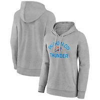Women's Gray Oklahoma City Thunder Overtime Pullover Hoodie