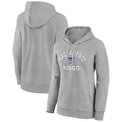 Women's Gray Sacramento Kings Overtime Pullover Hoodie