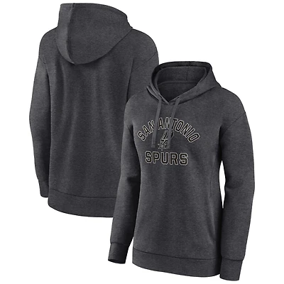 Women's Charcoal San Antonio Spurs Overtime Pullover Hoodie
