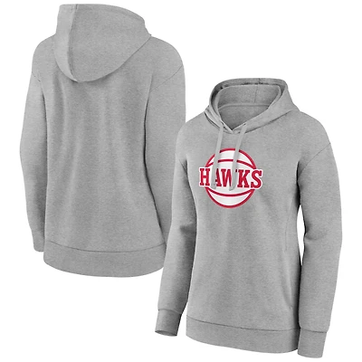 Women's Gray Atlanta Hawks Alternate Logo Pullover Hoodie