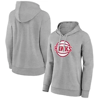 Women's Gray Atlanta Hawks Alternate Logo Pullover Hoodie