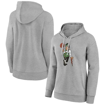 Women's Gray Boston Celtics Alternate Logo Pullover Hoodie