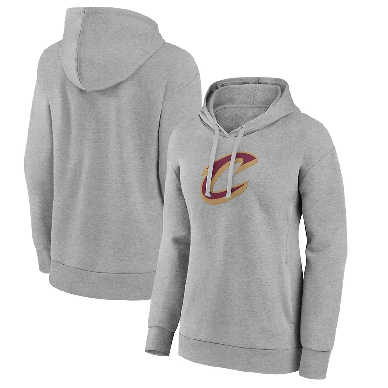 Women's Gray Cleveland Cavaliers Alternate Logo Pullover Hoodie