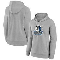Women's Gray Dallas Mavericks Alternate Logo Pullover Hoodie