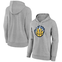 Women's Gray Memphis Grizzlies Alternate Logo Pullover Hoodie
