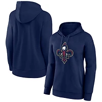 Women's Navy New Orleans Pelicans Alternate Logo Pullover Hoodie