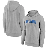 Women's Gray Orlando Magic Alternate Logo Pullover Hoodie