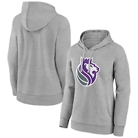 Women's Gray Sacramento Kings Alternate Logo Pullover Hoodie