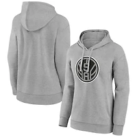 Women's Gray San Antonio Spurs Alternate Logo Pullover Hoodie