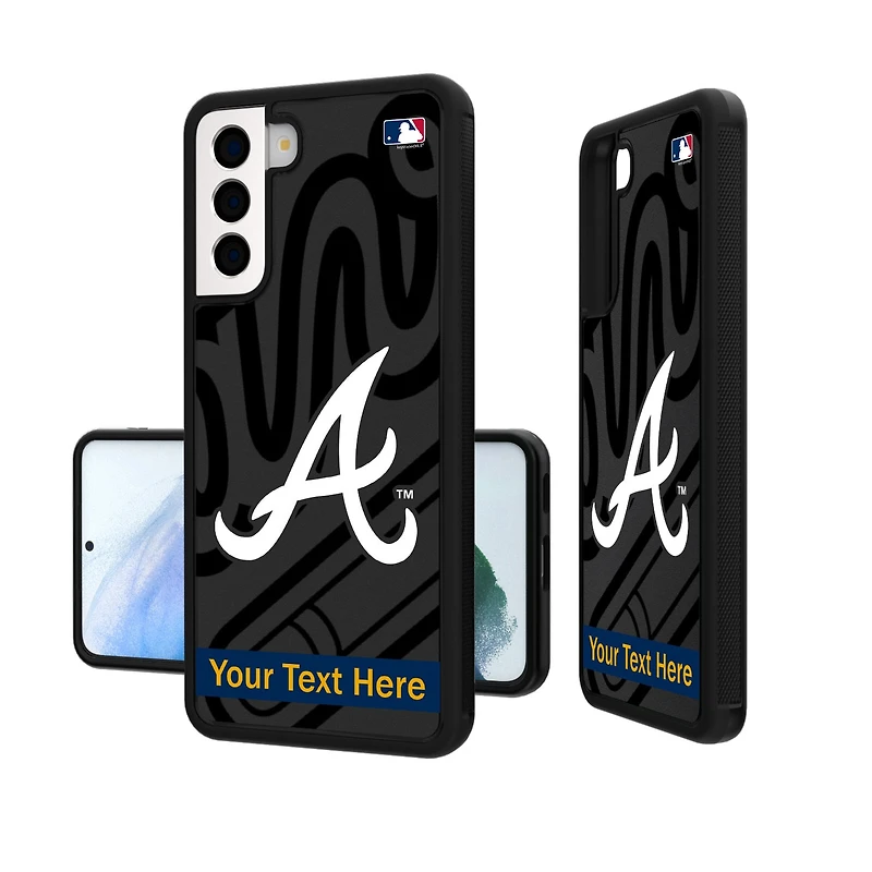 Atlanta Braves Tilt Design Personalized Galaxy Bump Case