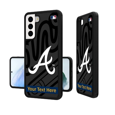 Atlanta Braves Tilt Design Personalized Galaxy Bump Case