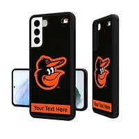 Baltimore Orioles Stripe Design Personalized Galaxy Bump Case
