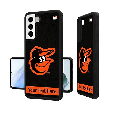 Baltimore Orioles Stripe Design Personalized Galaxy Bump Case