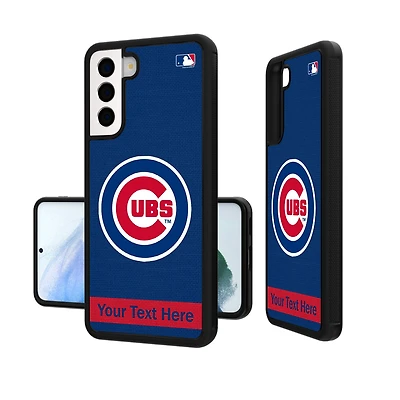 Chicago Cubs Stripe Design Personalized Galaxy Bump Case