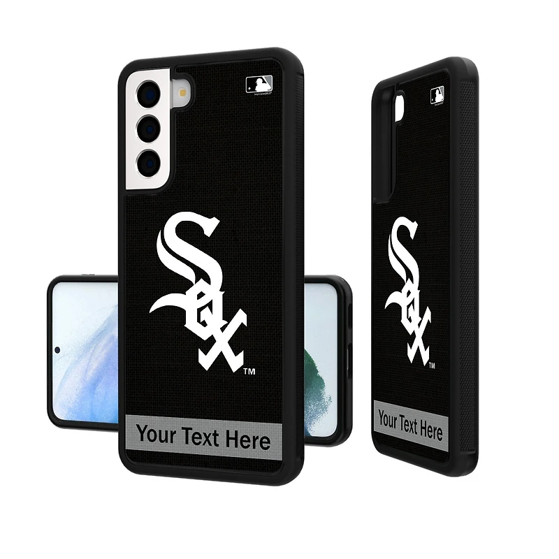 Chicago White Sox Stripe Design Personalized Galaxy Bump Case