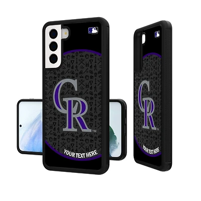 Colorado Rockies Circle Design Personalized Galaxy Bump Case
