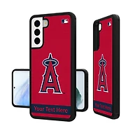 Los Angeles Angels Stripe Design Personalized Galaxy Bump Case