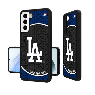 Los Angeles Dodgers Circle Design Personalized Galaxy Bump Case