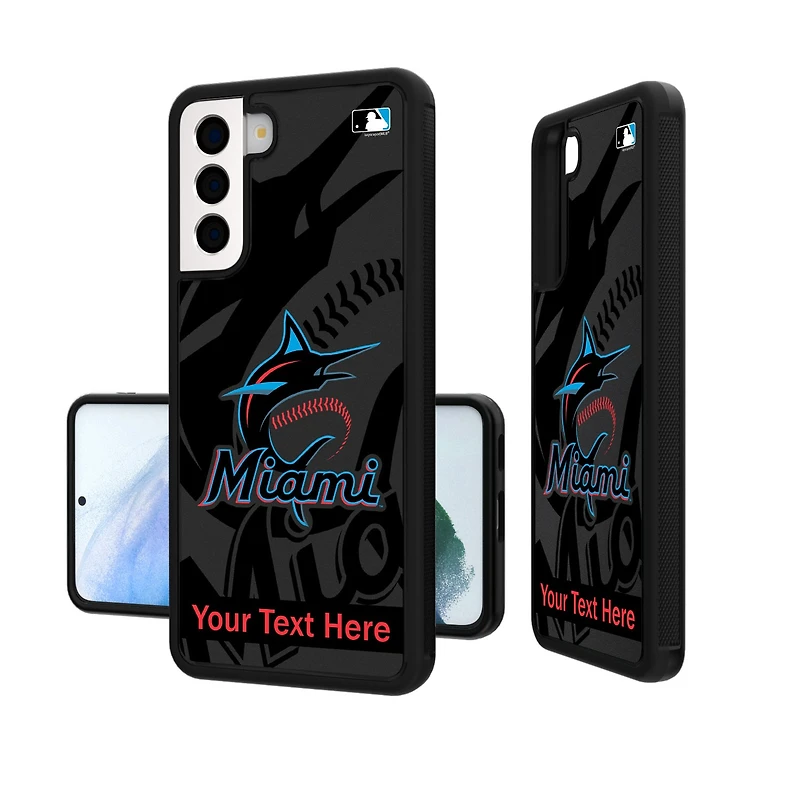 Miami Marlins Tilt Design Personalized Galaxy Bump Case