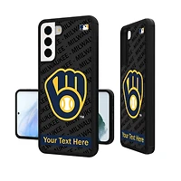 Milwaukee Brewers Tilt Design Personalized Galaxy Bump Case