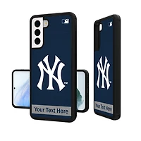 New York Yankees Stripe Design Personalized Galaxy Bump Case