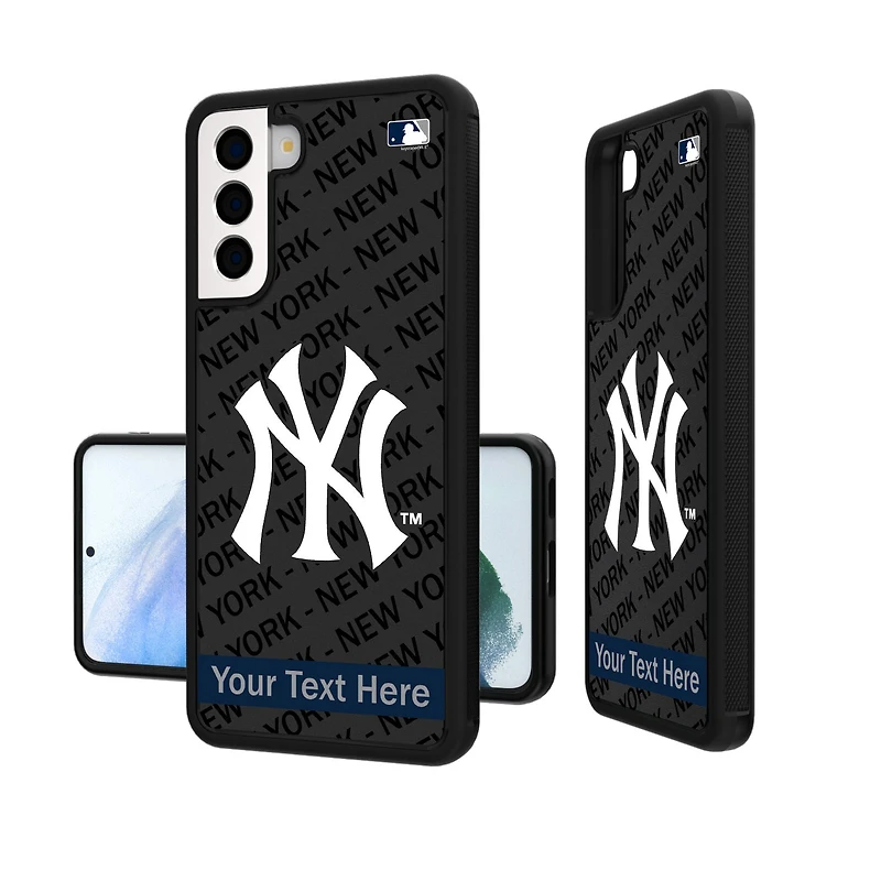 New York Yankees Tilt Design Personalized Galaxy Bump Case