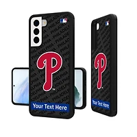 Philadelphia Phillies Tilt Design Personalized Galaxy Bump Case