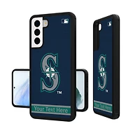 Seattle Mariners Stripe Design Personalized Galaxy Bump Case