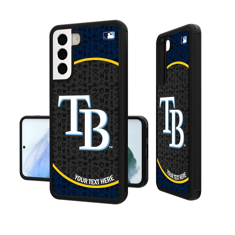Tampa Bay Rays Circle Design Personalized Galaxy Bump Case