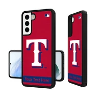Texas Rangers Stripe Design Personalized Galaxy Bump Case