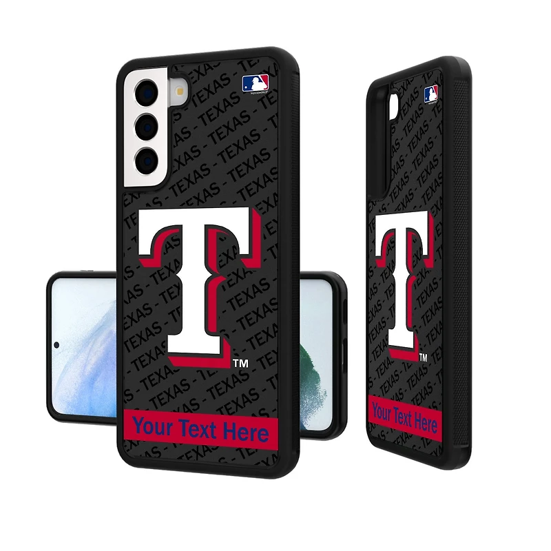 Texas Rangers Tilt Design Personalized Galaxy Bump Case