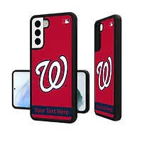 Washington Nationals Stripe Design Personalized Galaxy Bump Case