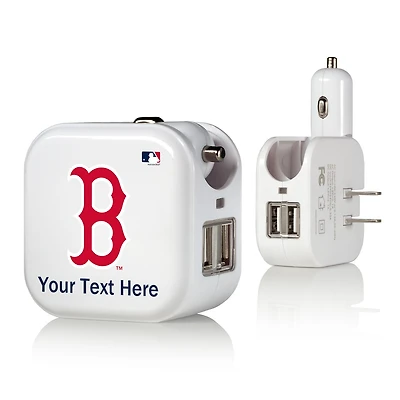 Boston Red Sox Personalized 2-In-1 USB Charger