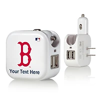 Boston Red Sox Personalized 2-In-1 USB Charger