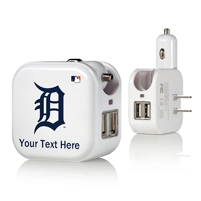 Detroit Tigers Personalized 2-In-1 USB Charger