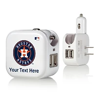 Houston Astros Personalized 2-In-1 USB Charger