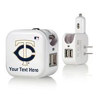 Minnesota Twins Personalized 2-In-1 USB Charger