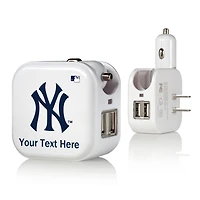 New York Yankees Personalized 2-In-1 USB Charger